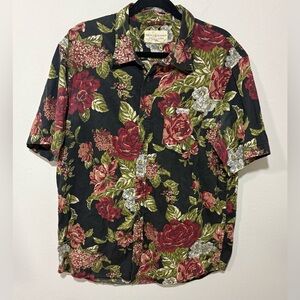 Denim & Supply Ralph Lauren Men’s Floral Short Sleeve Shirt (XL)